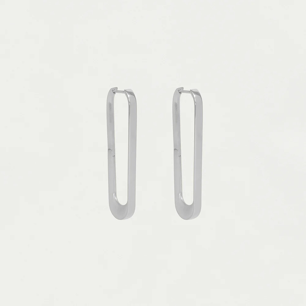 Dean Davidson Crosby Drop Hoops Silver